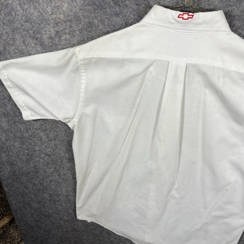 VTG 90’s Chevy Indy V8 Crew Shirt Size Medium/ 16/ Arrow Dover \White Brown‎ - Picture 9 of 12